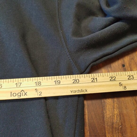 John Deere Black Hoodie Pullover Unisex Small Green Yellow Logo Front Pockets - Picture 8 of 9